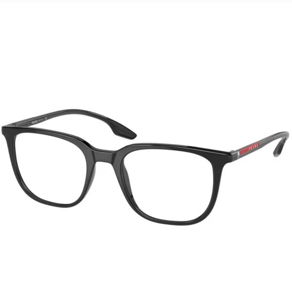 🔥NEW PRADA LINEA ROSSA BLACK MEN'S EYEGLASSES - Picture 1 of 7